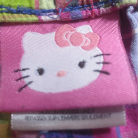 Hello Kitty Plaid 100% Soft Cotton Pajama Sleep Shorts - Size XL Women's. - Picture 7 of 12